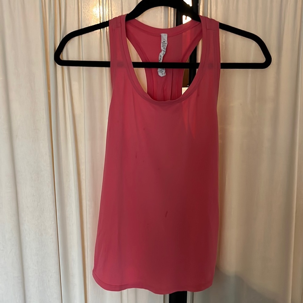[GOOD] Lululemon pleated love tank (pink-orange)
